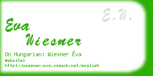 eva wiesner business card